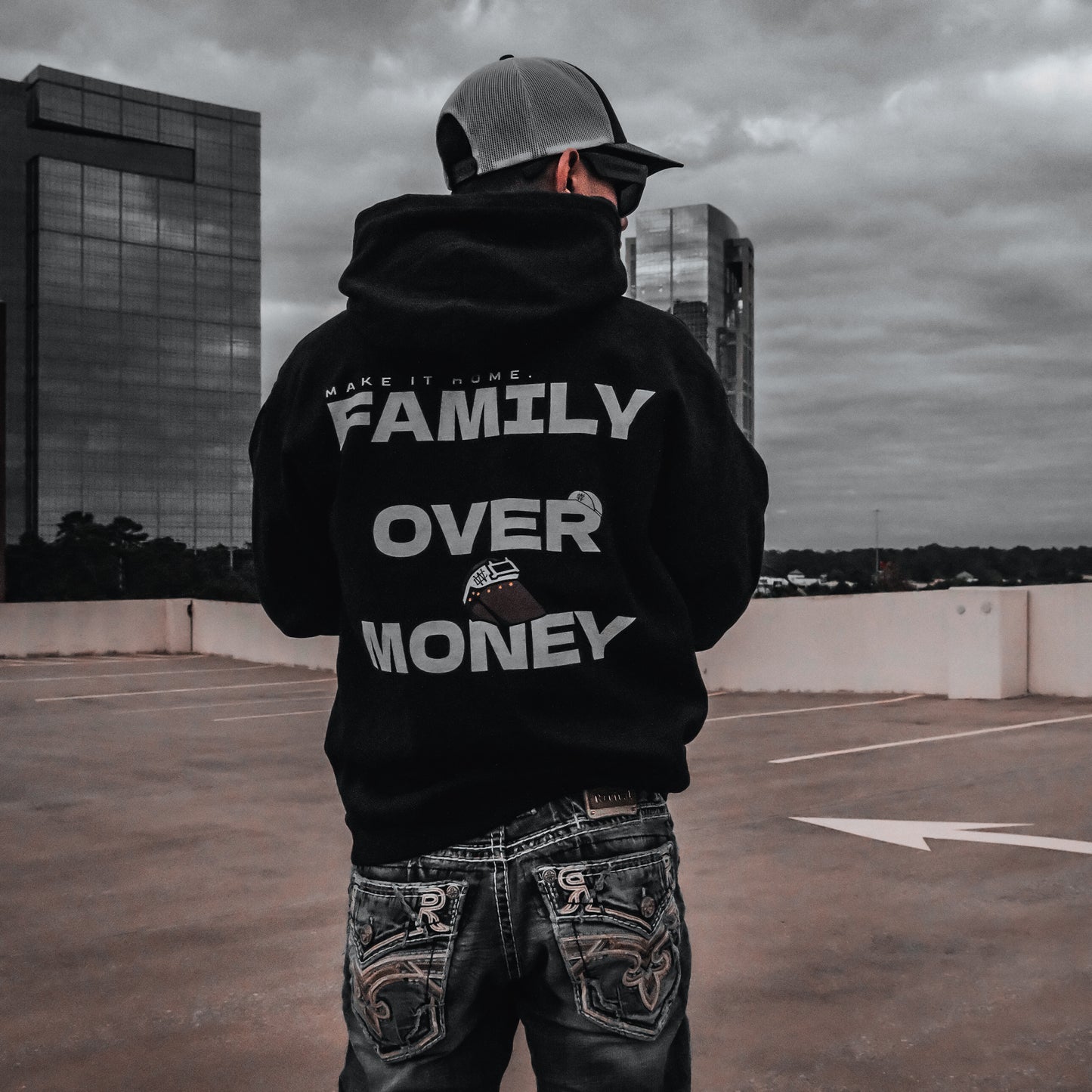 FAMILY OVER MONEY HOODIE